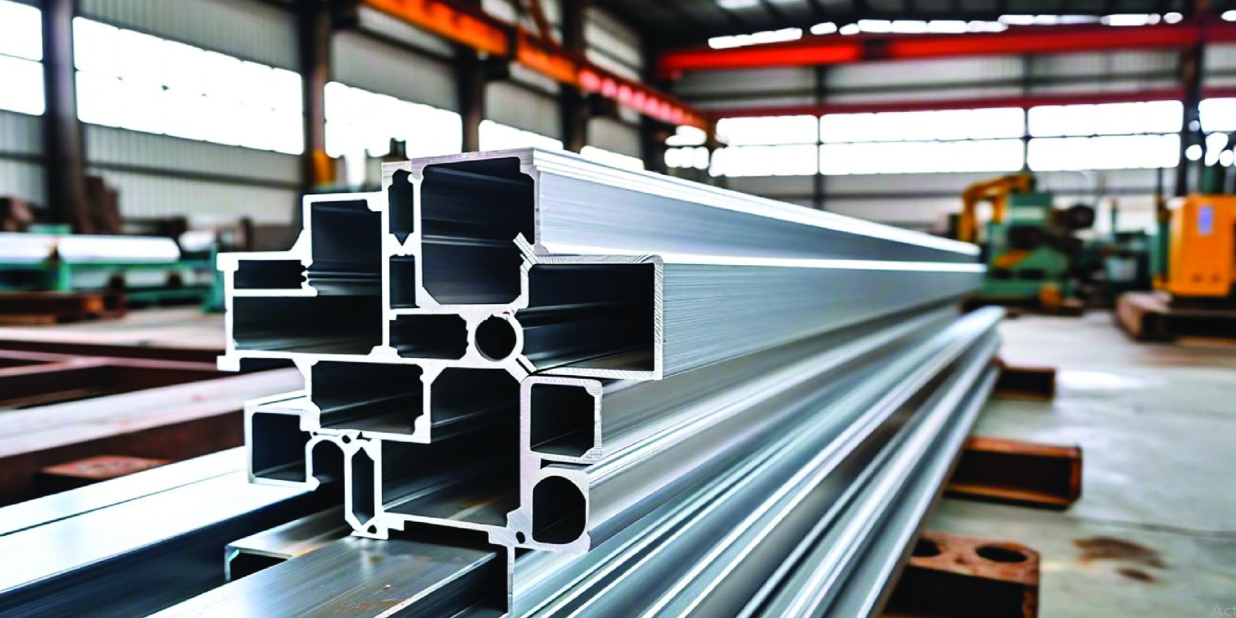 Extruded profiles process photograph